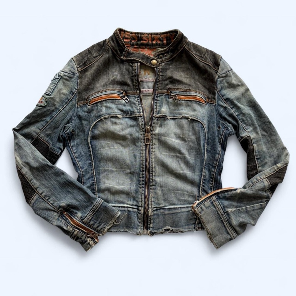 Vintage Distressed Miss Sixty biker jacket - Picture 8 of 9